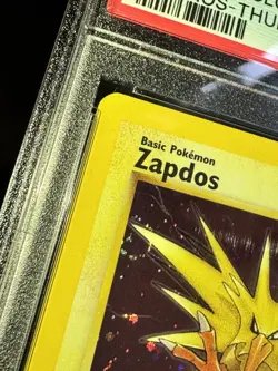 ZAPDOS 15/62 COSMOS THUNDERSTORM HOLO FOSSIL POKEMON CARD PSA 8 NM-MINT SWIRL🌀 - Image 3