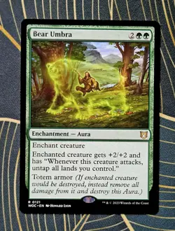 Bear Umbra | Wilds of Eldraine (MTG) | NM EN - Image 1