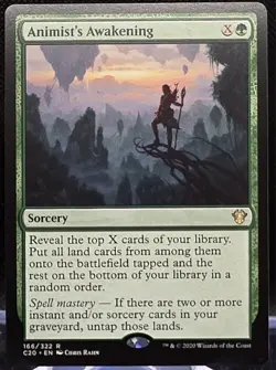 Animist's Awakening #166 Commander 2020 Regular Rare - Image 1