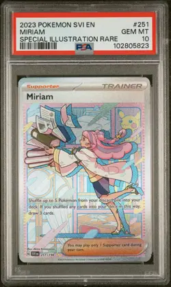 Miriam #251 Special Illustration Rare PSA 10 2023 Pokemon Scarlet & Violet - Image 1