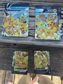 Pokemon Pikachu V-Union SWSH139 SWSH140 SWSH141 SWSH142 Black Star Set 4 Cards - Image 1