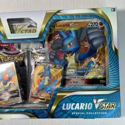 Pokemon Lucario VSTAR Special Collection 2 Lost Origin + 2 Fusion Strike Packs - Image 3
