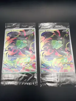 Two- Pokemon TCG "Bulbasaur 133/132" Mega Evolution Stamped Promo SEALED English - Image 1