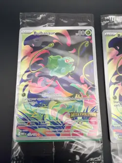 Two- Pokemon TCG "Bulbasaur 133/132" Mega Evolution Stamped Promo SEALED English - Image 2