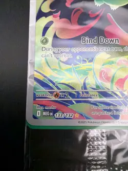 Two- Pokemon TCG "Bulbasaur 133/132" Mega Evolution Stamped Promo SEALED English - Image 4
