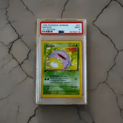 1999 Pokemon Koffing 51/102 Base Set 1st Edition PSA 9- German - Vintage TCG - Image 1
