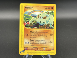 Mankey - 92/147 Aquapolis - Pokemon TCG - 2003 - Image 1