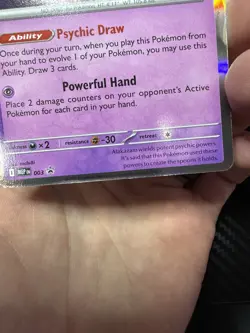 Alakazam - MEP 003 - Mega Evolution Prerelease Promo - Pokemon TCG - Image 3