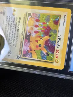 CGC 7 - Birthday Pikachu Holo - WOTC 1999-2000 Black Star Promo 24/53 - Pokemon - Image 4