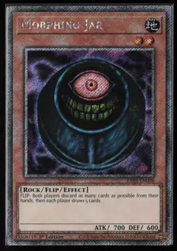 Yugioh Morphing Jar RA03-EN098 1st Edition Platinum Secret Rare NM - Image 1