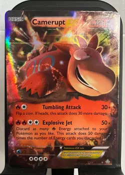 Camerupt EX 29/160 Ultra Rare XY Primal Clash Pokemon Card LP - Image 1