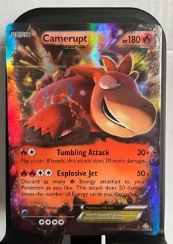 Camerupt EX 29/160 Ultra Rare XY Primal Clash Pokemon Card LP - Image 5