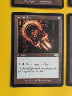 Voltaic Key playset Artifact MTG 4 Card. Urza's Saga. Old Vintage - Image 3