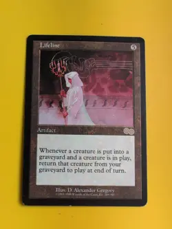 Lifeline. Rare Artifact MTG Card. Urza's Saga. Old Vintage - Image 1