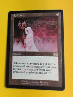 Lifeline. Rare Artifact MTG Card. Urza's Saga. Old Vintage - Image 2