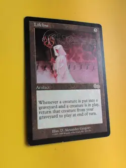 Lifeline. Rare Artifact MTG Card. Urza's Saga. Old Vintage - Image 3