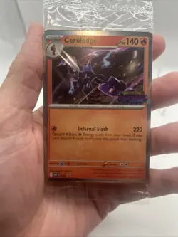 Phantasmal Flames STAFF Sealed Promo Pack - 4 Cards Pokemon TCG Mega Evolution - Image 3