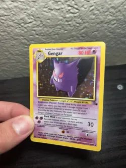 ✨ Gengar Holo 5/62 Fossil Unlimited 1999 Vintage WOTC Pokemon Card LP 🔥 OG - Image 2