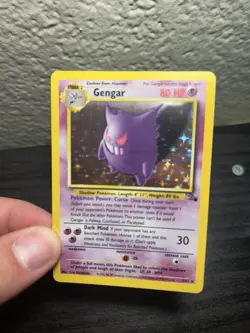 ✨ Gengar Holo 5/62 Fossil Unlimited 1999 Vintage WOTC Pokemon Card LP 🔥 OG - Image 4