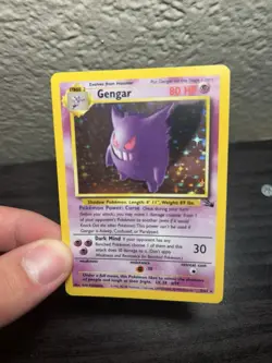 ✨ Gengar Holo 5/62 Fossil Unlimited 1999 Vintage WOTC Pokemon Card LP 🔥 OG - Image 5