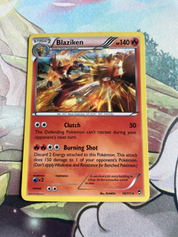 Blaziken 14/111 Furious Fists Holo Rare Pokemon Card LP - Image 1