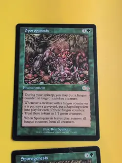 Sporogenesis x2 Rare enchantment MTG 2 Card. Urza's Saga. Old Vintage - Image 5