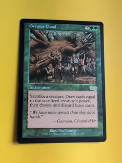 Greater Good. Rare Enchantment MTG Card. Urza's Saga. Old Vintage - Image 4