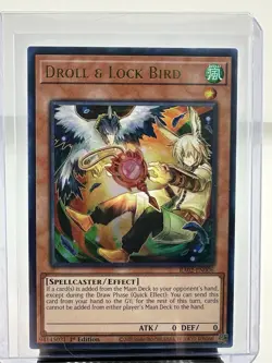 Yugioh Droll & Lock Bird Alternate Art RA02 Ultra Rare NM - Image 1
