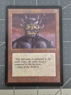 MTG ⭐ Beta Edition ⭐ Obsianus Golem ⭐ Vintage Legacy ⭐ - Image 1