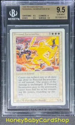 MTG 3rd Edition Revised 1994 Personal Incarnation BGS 9.5 GEM MINT Old School - Image 1