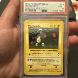 Pokemon 1ST EDITION SHADOWLESS Magnemite #53/102 - 1999 Base Set - PSA 9 MINT! - Image 1