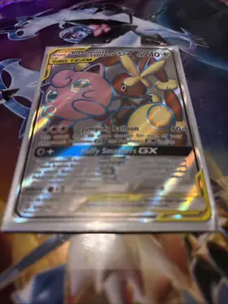 Pokemon TCG Mega Lopunny & Jigglypuff GX (Full Art) 225/236 Sm-Cosmic Eclipse - Image 2