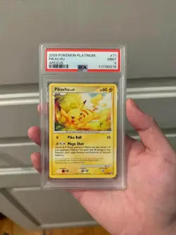 PSA 9 Pikachu #71/99 Pokemon Platinum Arceus 2009 - Image 1