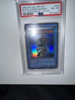 Yu-Gi-Oh! Black Luster Soldier 1st Edition Ultra Rare SYE-024 PSA 8 - Image 1