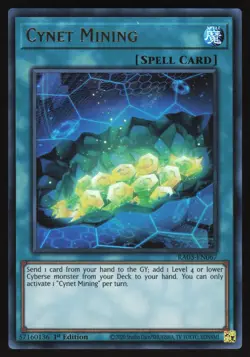 Cynet Mining - RA03-EN067 - Ultra Rare - 1st Edition Yugioh - Image 1