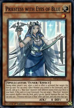 Priestess With Eyes Of Blue - Super Rare 1st Edition MP17-EN055 - NM - YuGiOh - Image 1