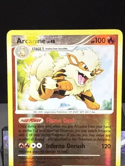 Pokemon Card Arcanine 22/132 Secret Wonders Reverse Holo Rare Light Play - Image 2