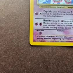 Mewtwo 10/102 Pokemon Base Set Holo Rare Card - HP (no creases) - Image 4