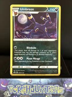 Pokemon Card Umbreon SWSH129 Black Star Promo Holo L/P 2 - Image 1