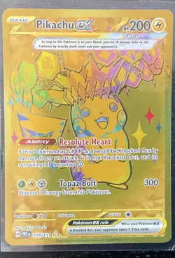 Pokemon Card- Pikachu ex 179/131 Prismatic Evolutions Secret Rare NM - Image 1
