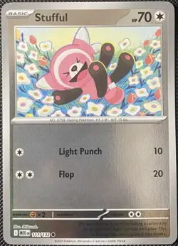 Stufful 111/132 Me01: Mega Evolution Reverse Holo - Pokemon Card - Image 1