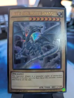 YuGiOh! Blue-Eyes White Dragon MVP1-EN055 Ultra Rare 1st Ed - Image 1