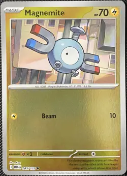 Magnemite 045/132 Me01: Mega Evolution Reverse Holo - Pokemon Card - Image 1