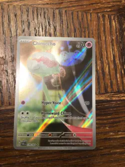 Pokemon Card Chimecho 179/167 Twilight Masquerade Illustration Rare Near Mint - Image 1