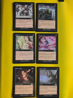 MTG 6 Card.Urza's Saga Black. Rain Of filth,Duress,Exhume,Dark Ritual,Void &Gix - Image 1