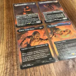 Magic The Gathering One Ring Promo Set Of 4 Frodo Sam Gollum Lord Of The Rings - Image 2