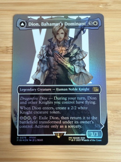Dion, Bahamut's Dominant (Borderless) Final Fantasy Foil NM - Image 1