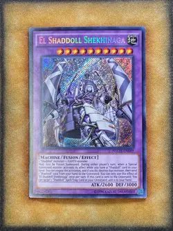 Yugioh El Shaddoll Shekhinaga NECH-EN049 Secret Rare NM - Image 1