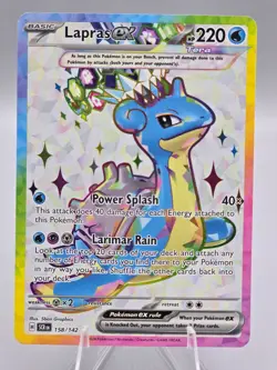 Pokemon Stellar Crown Lapras ex Tera 158/142 - Image 1