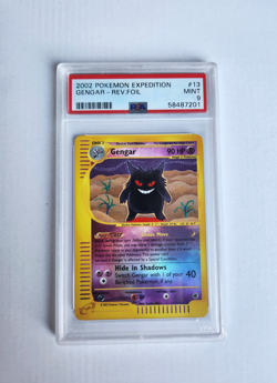 Pokemon Gengar TCG Expedition Base Set Reverse Holo 13/165 PSA 9 (POP 125) - Image 1